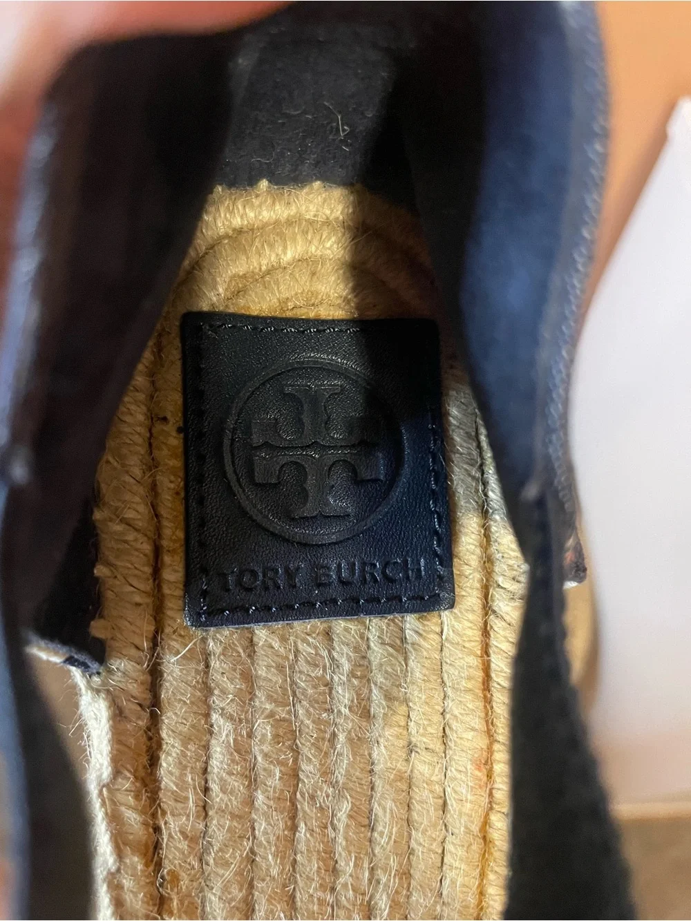 Tory Burch Catalina Espadrilles in Navy Multi Stripe Women’s Size 8.5